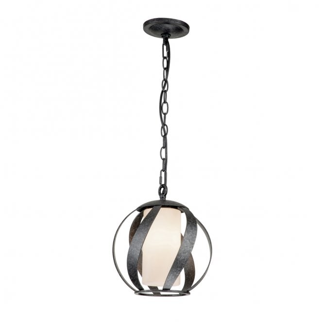 Quoizel QN-BLACKSMITH-P-OBK Blacksmith Outdoor IP44 1 Light Pendant in an Old Black Finish