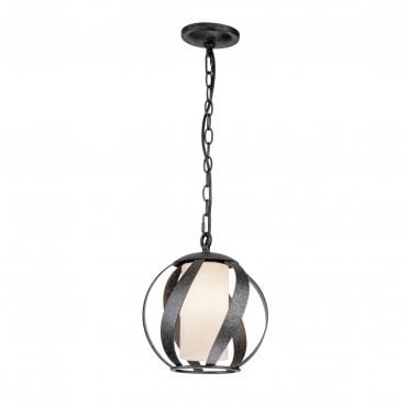 QN-BLACKSMITH-P-OBK Blacksmith Outdoor IP44 1 Light Pendant in an Old Black Finish