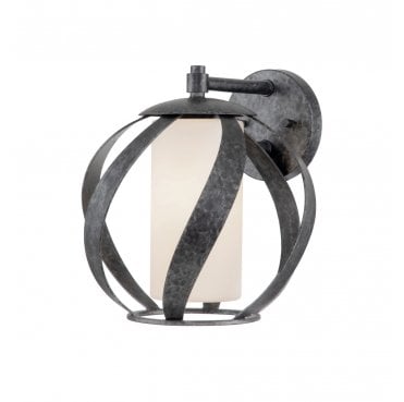 QN-BLACKSMITH1-OBK Blacksmith Outdoor IP44 1 Light Wall Light in an Old Black Finish