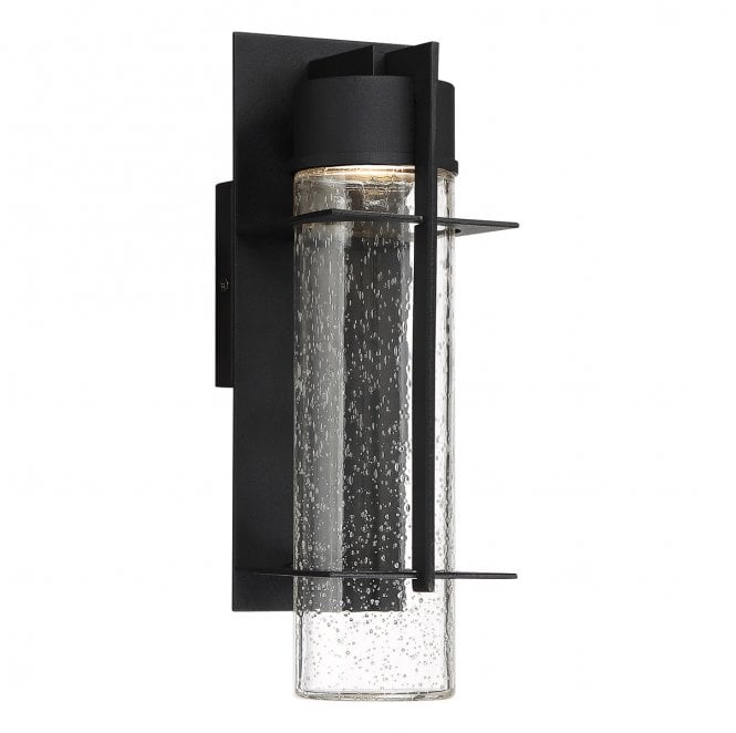 Quoizel QN-EAMES-LED-M-EK Eames Outdoor IP44 Medium LED Wall Lantern in an Earth Black Finish