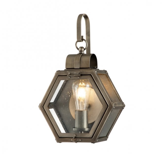 Quoizel QN-HEATH-S-BU Heath Outdoor IP44 1 Light Small Wall Lantern in a Burnished Bronze Finish