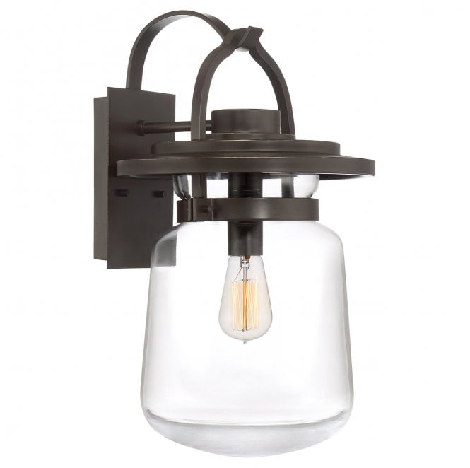 Quoizel QN-LASALLE-L-WT Lasalle Outdoor IP44 1 Light Large Wall Lantern in a Western Bronze Finish