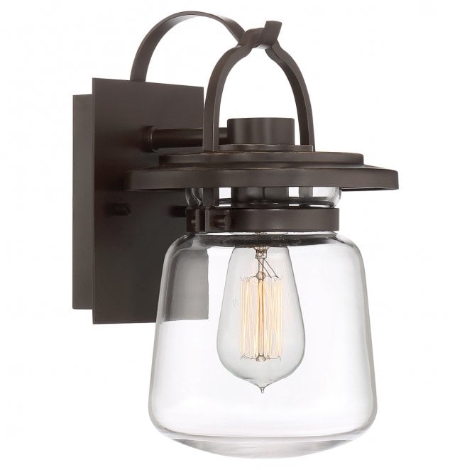 Quoizel QN-LASALLE-S-WT Lasalle Outdoor IP44 1 Light Small Wall Lantern in a Western Bronze Finish