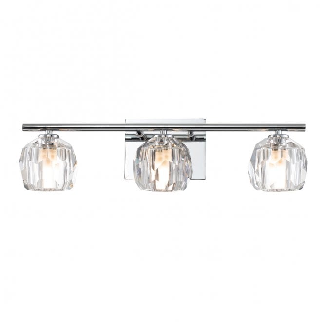 Quoizel QN-REGALIA3-PC-BATH Regalia IP44 3 Light Wall Light in a Polished Chrome Finish