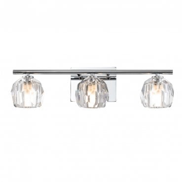 QN-REGALIA3-PC-BATH Regalia IP44 3 Light Wall Light in a Polished Chrome Finish