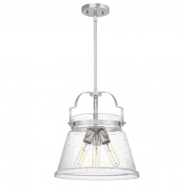 QN-WIMBERLEY-P-PC Wimberley 3 Light Pendant in a Polished Chrome Finish