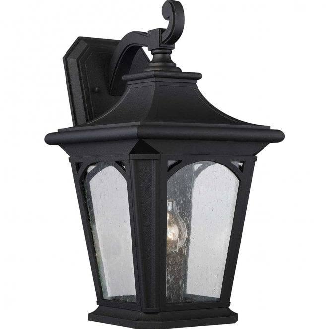 Quoizel QZ-BEDFORD2-L Bedford Outdoor IP44 1 Light Large Wall Lantern in a Mystic Black Finish