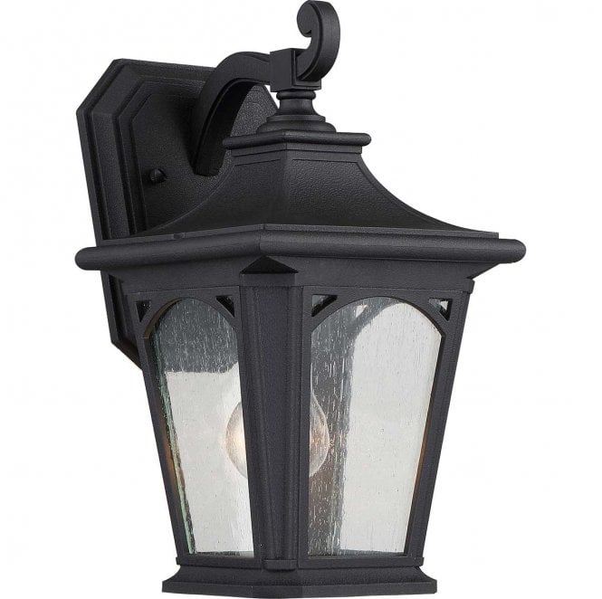 Quoizel QZ-BEDFORD2-S Bedford Outdoor IP44 1 Light Small Wall Lantern in a Mystic Black Finish