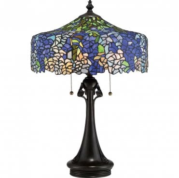 QZ-COBALT-TL Coba Light 1 Light Table Lamp in a Vintage Bronze Finish
