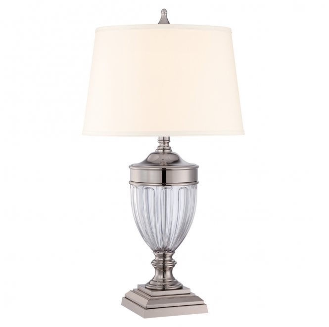 Quoizel QZ-DENNISON-PN Dennison 1 Light Table Lamp in a Polished Nickel Finish