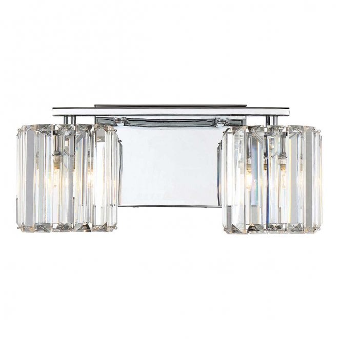 Quoizel QZ-DIVINE2-PC-BATH Divine IP44 2 Light Wall Light in a Polished Chrome Finish