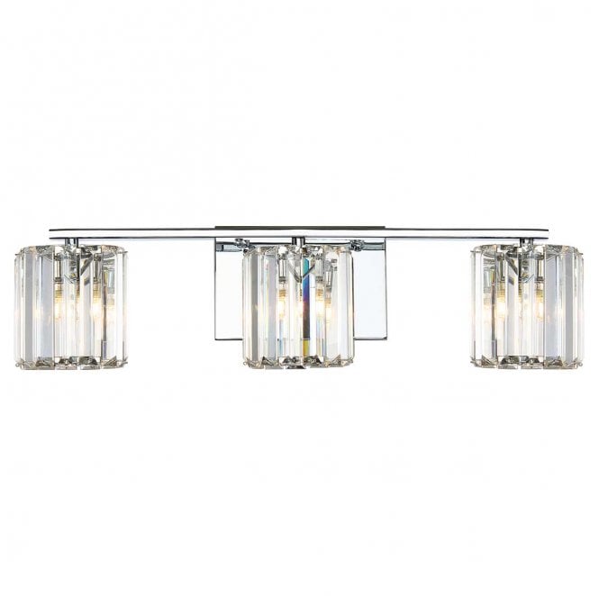 Quoizel QZ-DIVINE3-PC-BATH Divine IP44 3 Light Wall Light in a Polished Chrome Finish