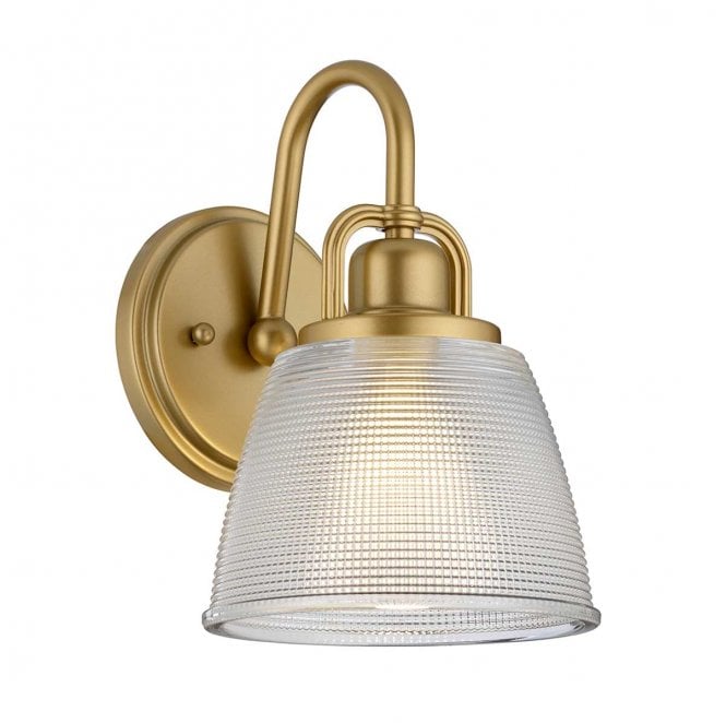 Quoizel QZ-DUBLIN1-PNBR Dublin 1 Light Wall Light in a Painted Natural Brass Finish