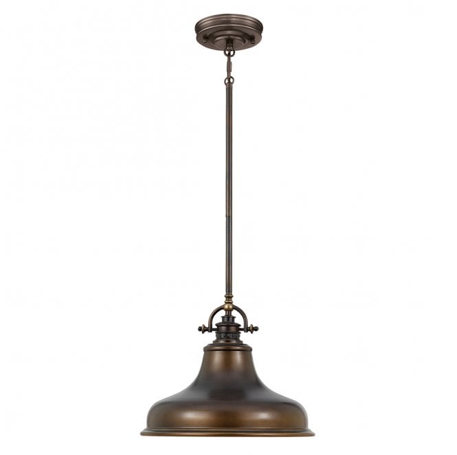 Quoizel QZ-EMERY-P-M-PN Emery 1 Light Medium Pendant in a Palladian Bronze Finish