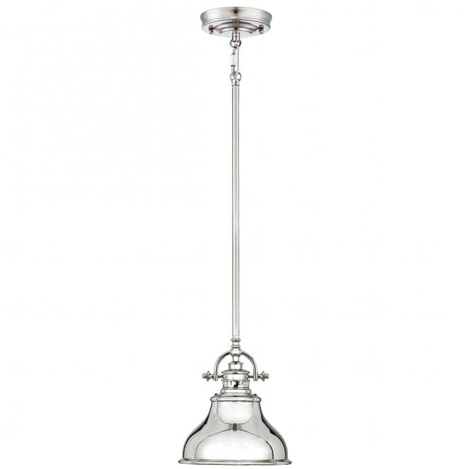 Quoizel QZ-EMERY-P-S-IS Emery 1 Light Mini Pendant in an Imperial Silver Finish