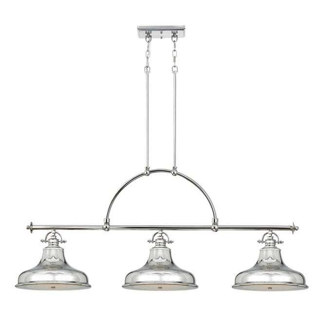 Quoizel QZ-EMERY3P-IS Emery 3 Light Island Light in an Imperial Silver Finish