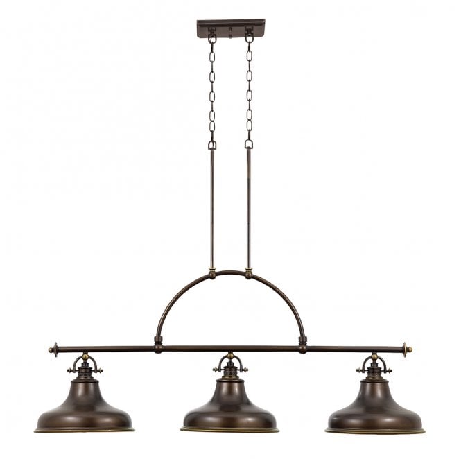 Quoizel QZ-EMERY3P-PN Emery 3 Light Island Light in a Palladian Bronze Finish