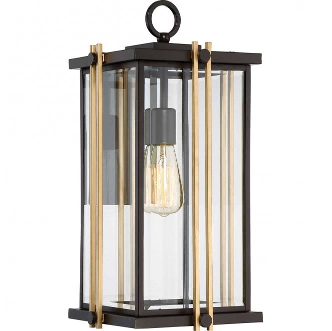 Quoizel QZ-GOLDENROD2-L Goldenrod Outdoor IP44 1 Light Large Wall Lantern in a Western Bronze Finish