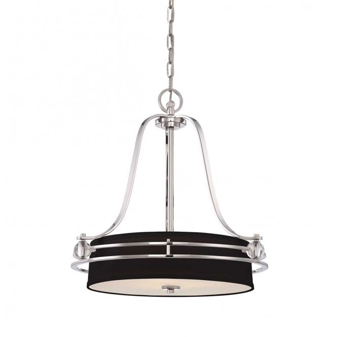 Quoizel QZ-GOTHAM-P Uptown Gotham 4 Light Pendant in an Imperial Silver Finish