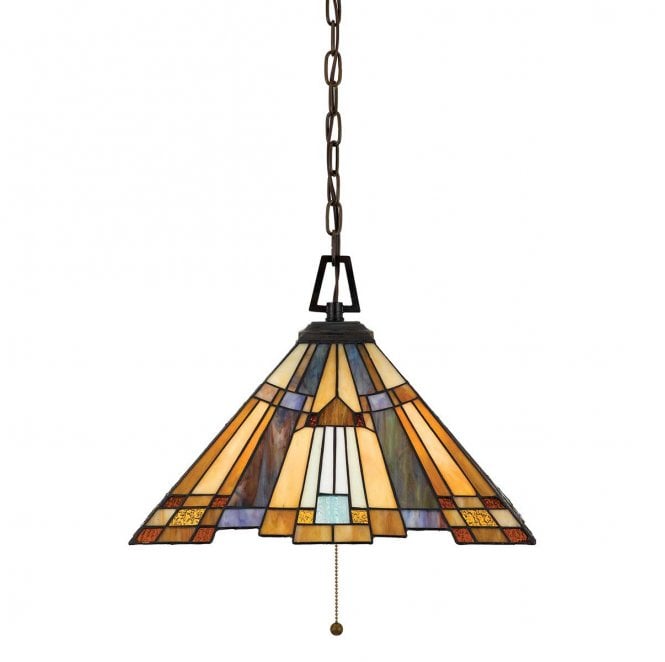 Quoizel QZ-INGLENOOK-P-A Inglenook 3 Light Pendant in a Valiant Bronze Finish