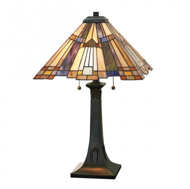 Quoizel QZ-INGLENOOK-TL Inglenook 2 Light Table Lamp in a Valiant Bronze Finish