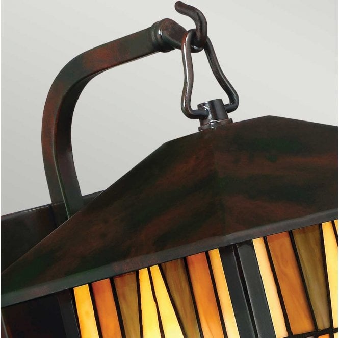 Quoizel QZ-INGLENOOK2-M Inglenook Outdoor IP44 1 Light Medium Wall Lantern in a Valiant Bronze Finish