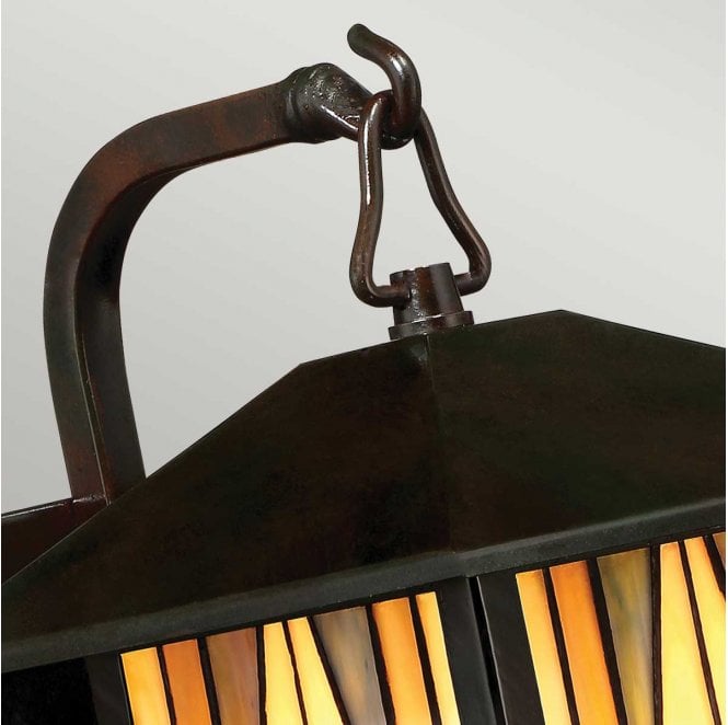 Quoizel QZ-INGLENOOK2-S Inglenook Outdoor IP44 1 Light Small Wall Lantern in a Valiant Bronze Finish