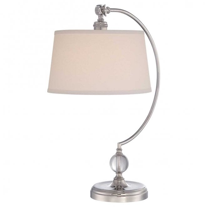Quoizel QZ-JENKINS-TL-PN Jenkins 1 Light Table Lamp in a Polished Nickel Finish