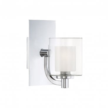 QZ-KOLT1-PC-BATH Kolt IP44 1 Light Wall Light in a Polished Chrome Finish