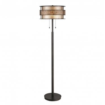 QZ-LAGUNA-FL-A Laguna 2 Light Floor Lamp in a Renaissance Copper Finish