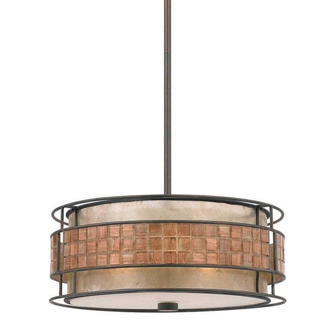 Quoizel QZ-LAGUNA-P Laguna 4 Light Pendant Light in a Renaissance Copper Finish