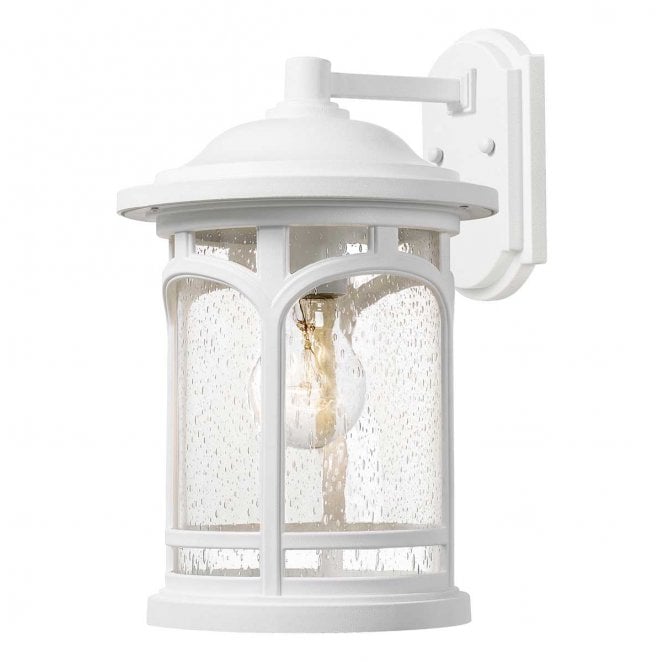 Quoizel QZ-MARBLEHEAD-M-WHT Marblehead Outdoor IP44 1 Light Wall Lantern in a White Finish