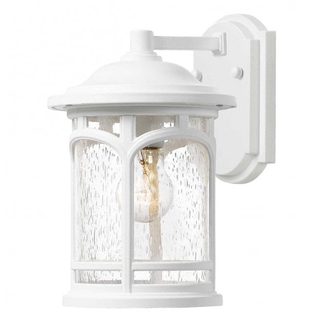 Quoizel QZ-MARBLEHEAD-S-WHT Marblehead Outdoor IP44 1 Light Wall Lantern in a White Finish