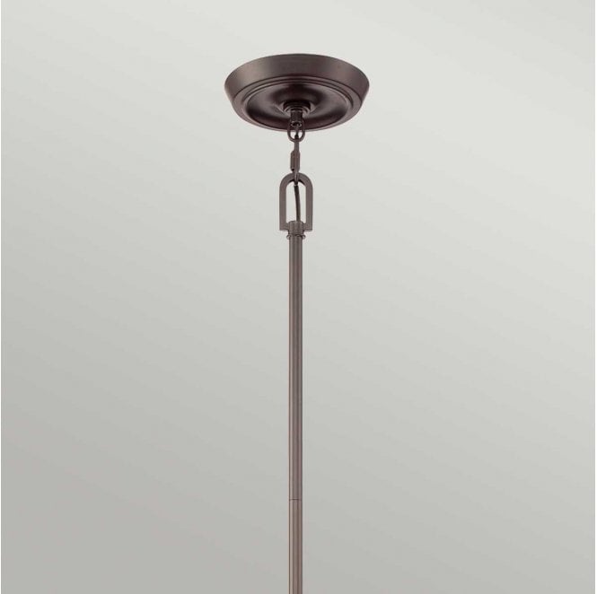 Quoizel QZ-PENN-STATION-M-WT Penn Station 3 Light Pendant in a Wester Bronze Finish