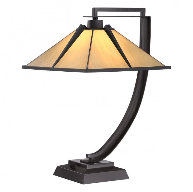 Quoizel QZ-POMEROY-TL Pomeroy 1 Light Table Lamp in a Western Bronze Finish