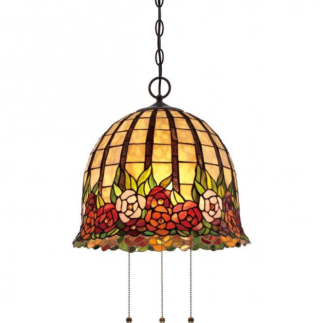 Quoizel QZ-ROSECLIFFE-P Rosecliffe 3 Light Pendant in an Imperial Bronze Finish