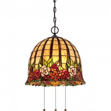 QZ-ROSECLIFFE-P Rosecliffe 3 Light Pendant in an Imperial Bronze Finish