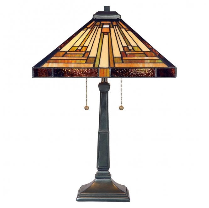 Quoizel QZ-STEPHEN-TL Stephen 2 Light Table Lamp in a Vintage Bronze Finish