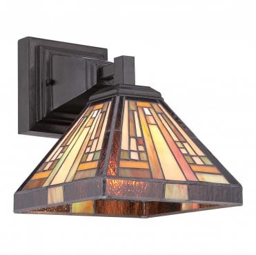 QZ-STEPHEN1 Stephen 1 Light Wall Light in a Vintage Bronze Finish