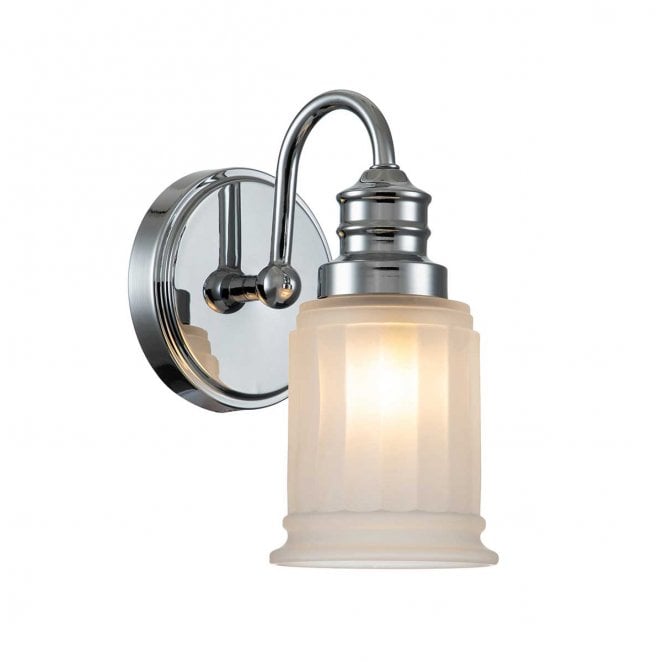Quoizel QZ-SWELL1-PC-BATH Swell IP44 1 Light Wall Light in a Polished Chrome Finish