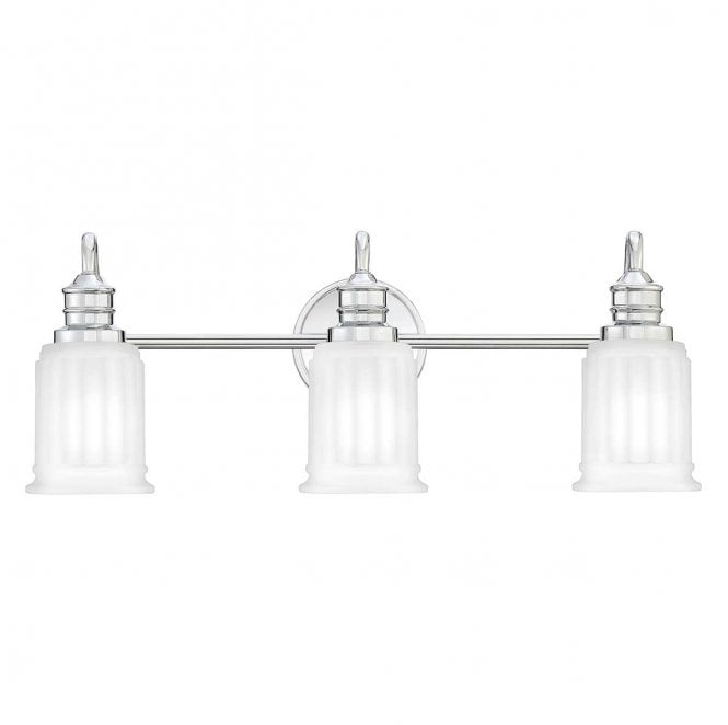 Quoizel QZ-SWELL3-PC-BATH Swell IP44 3 Light Wall Light in a Polished Chrome Finish