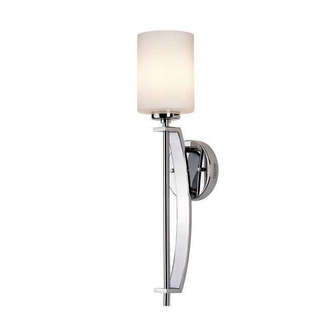 Quoizel QZ-TAYLOR1L-BATH Taylor IP44 1 Light Large Wall Light in a Polished Chrome Finish
