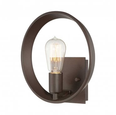 QZ-THEATER-ROW1WT Theater Row 1 Light Wall Light in a Western Bronze Finish