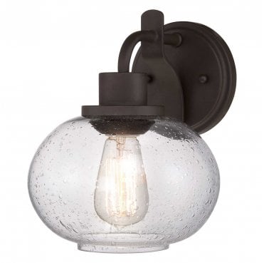 QZ-TRILOGY1 Trilogy 1 Light Wall Light in an Old Bronze Finish