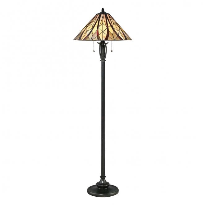 Quoizel QZ-VICTORY-FL Victory 2 Light Floor Lamp in a Valiant Bronze Finish