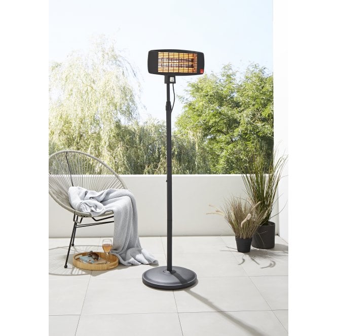 Radiant ZR-32297-BLK Britalia 2100W Variable Heat Wall Mounted Patio Heater IP24 in a Black Finish