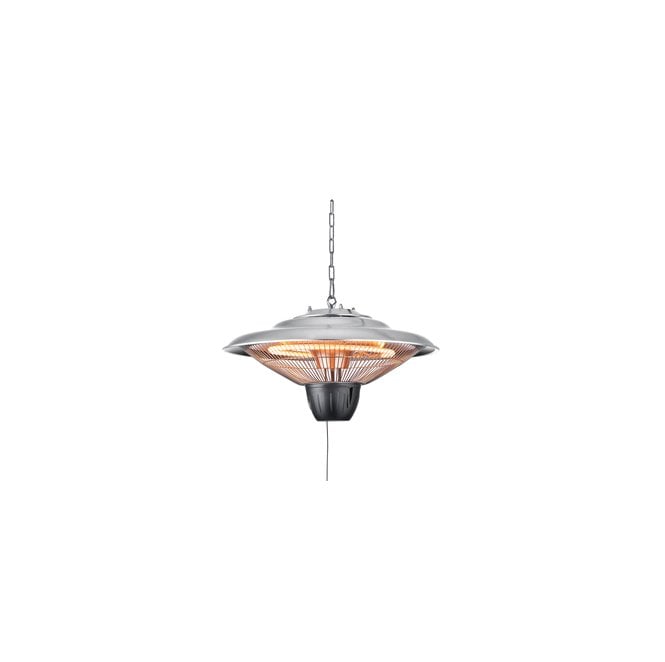 Radiant ZR-38529-SIL Coral Outdoor IP34 1500w Pendant Heater in a Silver Finish
