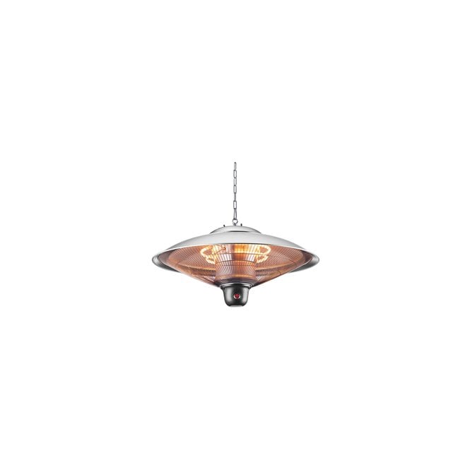 Radiant ZR-38532-SIL Marl Outdoor IP34 2000w Pendant Heater in a Silver Finish