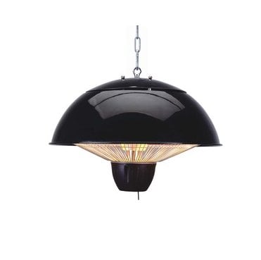 ZR-38833-BLK Onyx Outdoor IP34 1500w Pendant Heater in a Black Finish