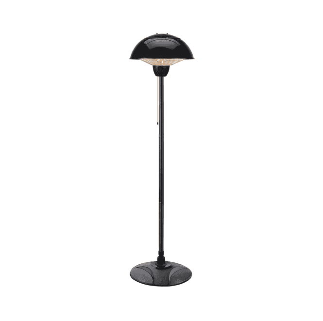 Radiant ZR-38834-BLK Onyx Outdoor IP34 1500w Floor Standing Heater in a Black Finish